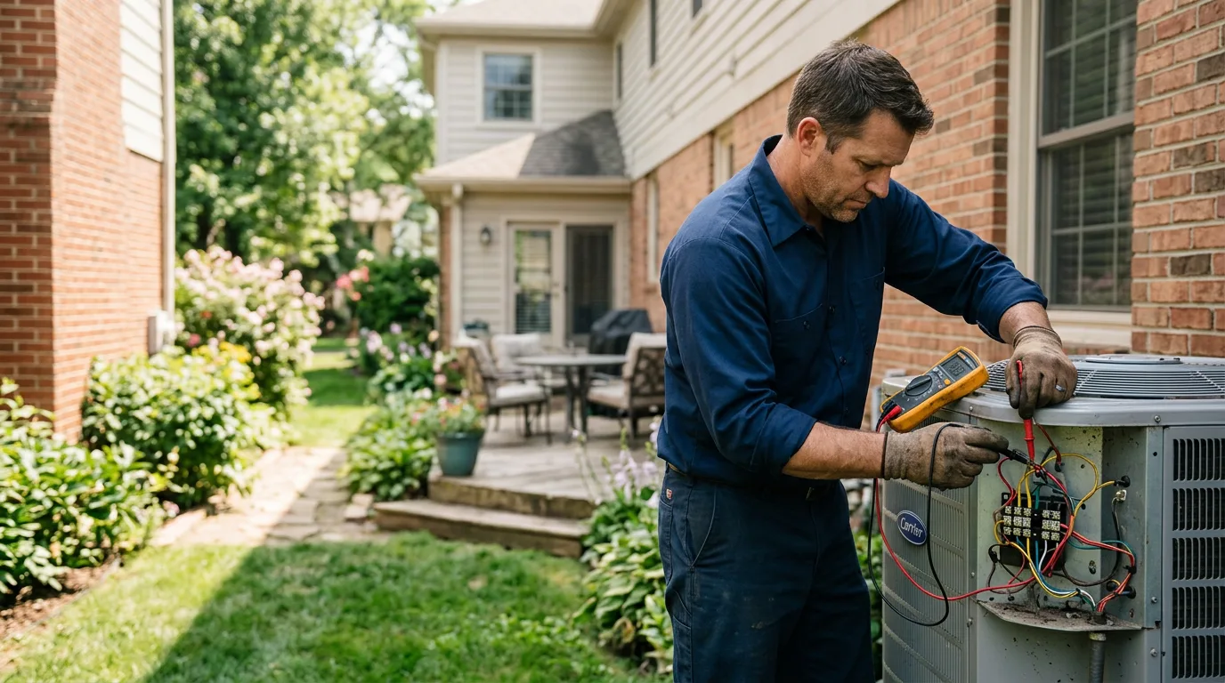 HVAC technician working near New Cambria, MO